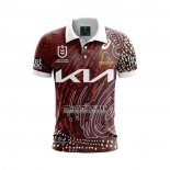 Camiseta Polo Brisbane Broncos Rugby 2024 Indigena