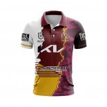 Camiseta Polo Brisbane Broncos Rugby 2024