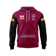 Sudaderas con Capucha Queensland Maroons Rugby 2024 Rojo Negro