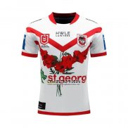 Camiseta St. George Illawarra Dragons Rugby 2024 ANZAC