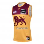 Camiseta Brisbane Lions AFL 2024 Amarillo