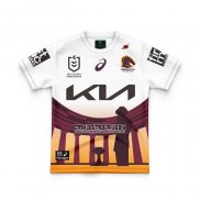 Camiseta Ninos Brisbane Broncos Rugby 2024 ANZAC